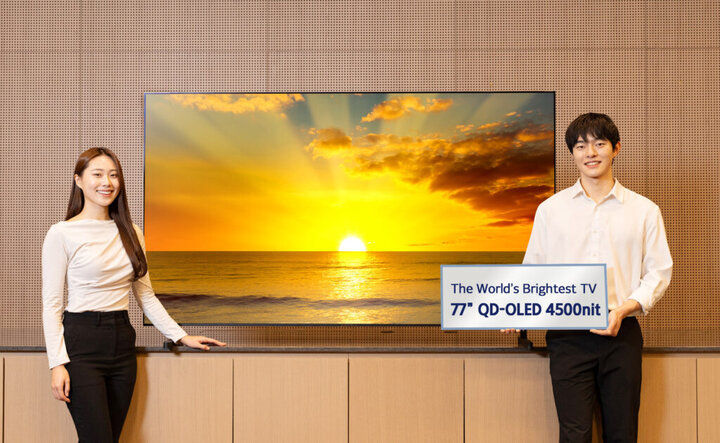 سامسونگ درخشان ترین تلویزیونQD-OLED جهان را رونمایی کرد