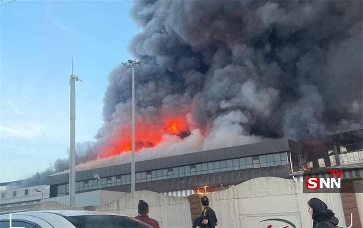 کارخانه کاله چرا دچار حریق شد؟ + فیلم
