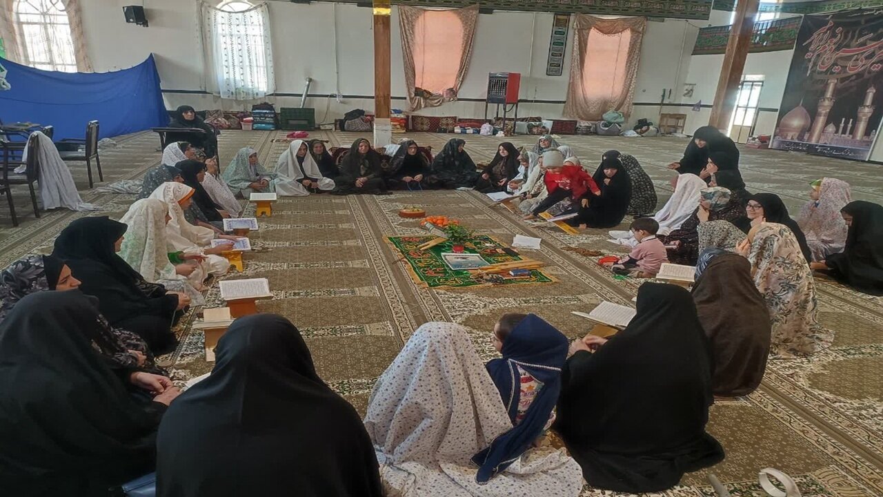 برگزاری اولین دوره مراسم معنوی اعتکاف در روستای تکه + عکس و فیلم