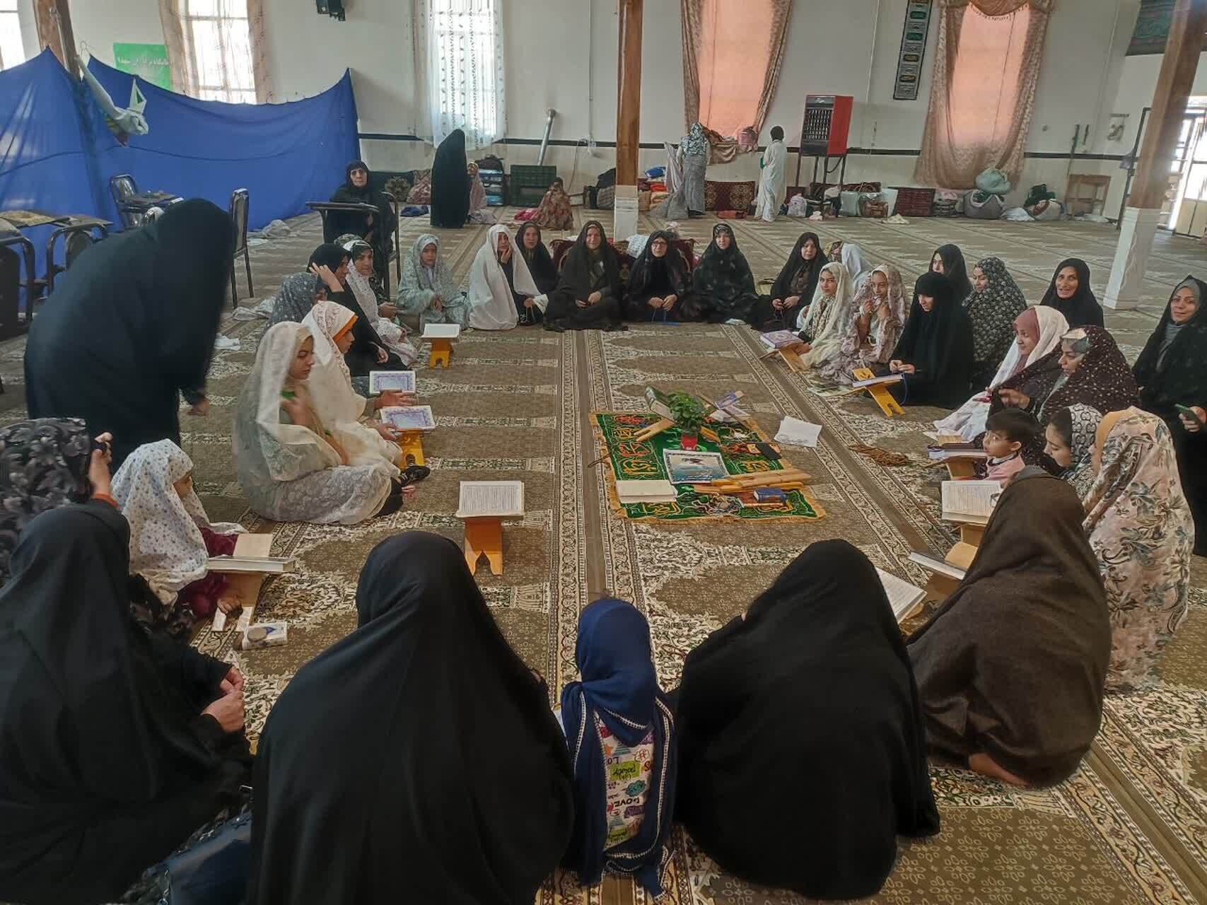 برگزاری اولین دوره مراسم معنوی اعتکاف در روستای تکه + عکس و فیلم