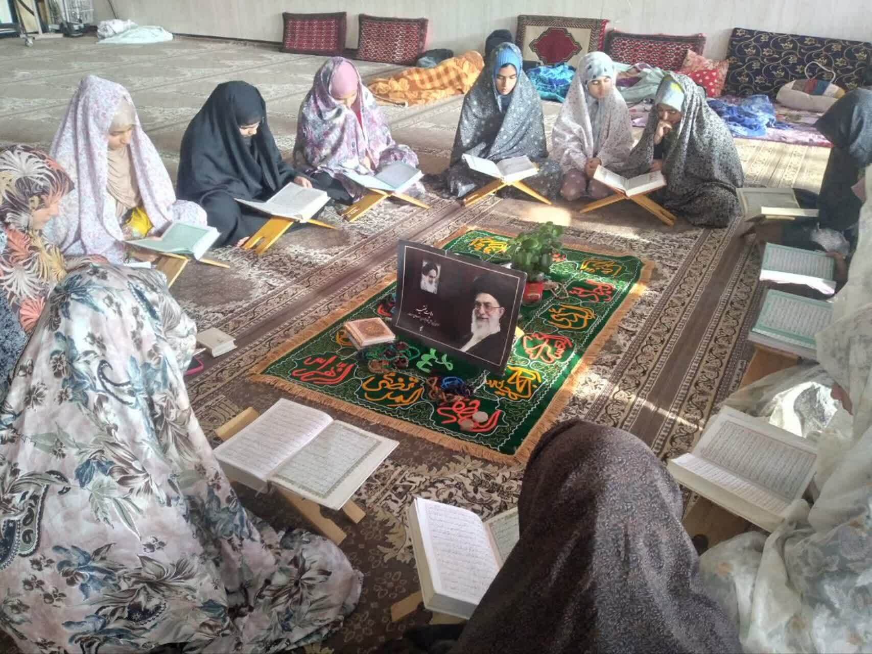 برگزاری اولین دوره مراسم معنوی اعتکاف در روستای تکه + عکس و فیلم