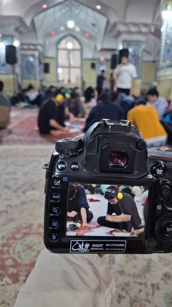حضور دانشآموزان استعداد درخشان در مراسم اعتکاف + عکس