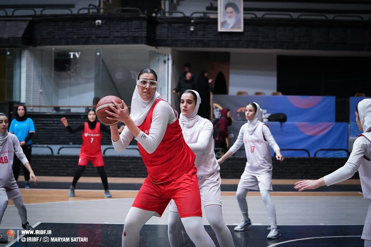 تمرین تیم ملی بسکتبال زیر ۱۸ سال دختران