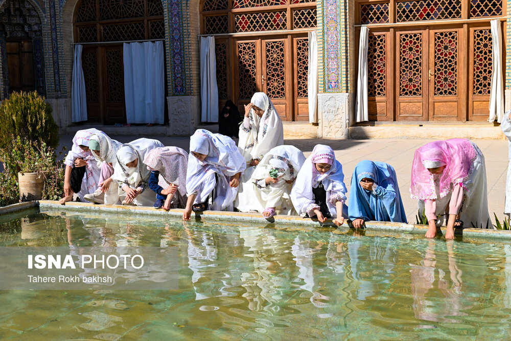 عکس/مراسم معنوی اعتکاف در مسجد نصیرالملک - شیراز