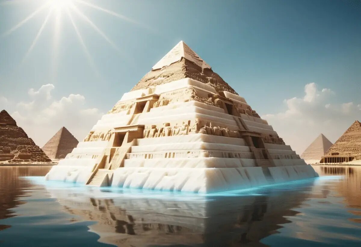 راز هرم شناور؛ معمایی که موجب شگفتی باستانشناسان شد! | عکس