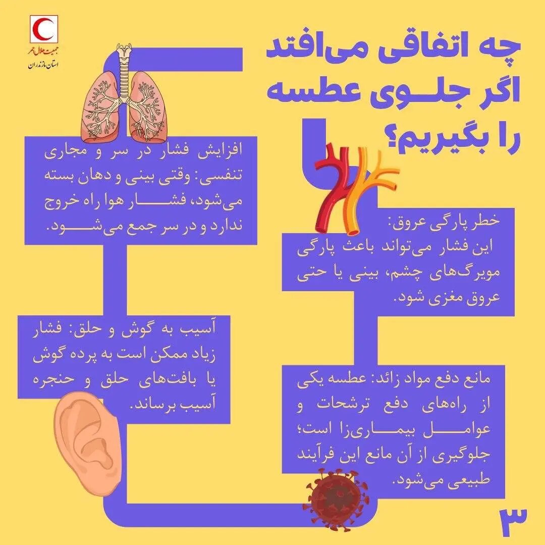 اگر جلوی عطسه را بگیریم چه می‌شود؟