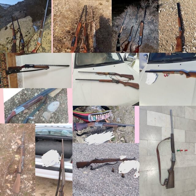 کشف و ضبط ٢٠ قبضه اسلحه شکاری در لرستان