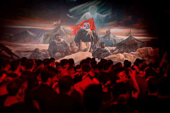 قابی از شکوه دفاع از حرم؛ اثر جدید حسن روح‌الامین به نمایش درآمد