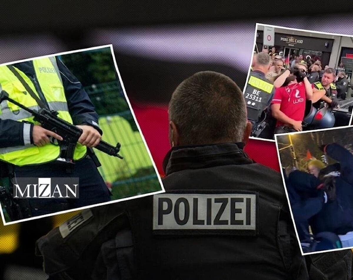 خشونت پلیس آلمان علیه حامیان فلسطین