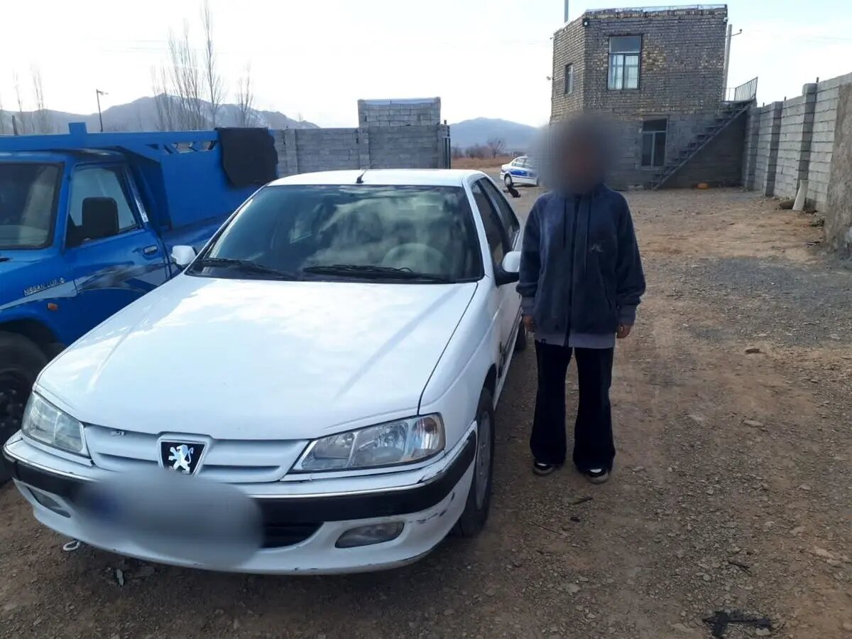 توقیف خودرو با رانندگی دختربچه ۱۳ ساله