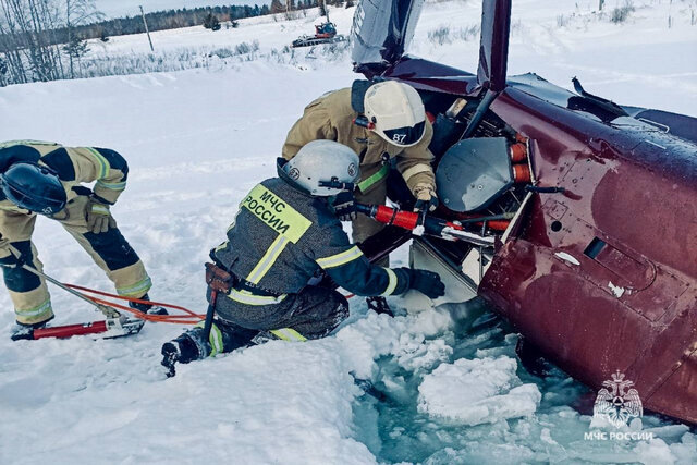 سقوط بالگرد در روسیه و کشته شدن ۲ تن