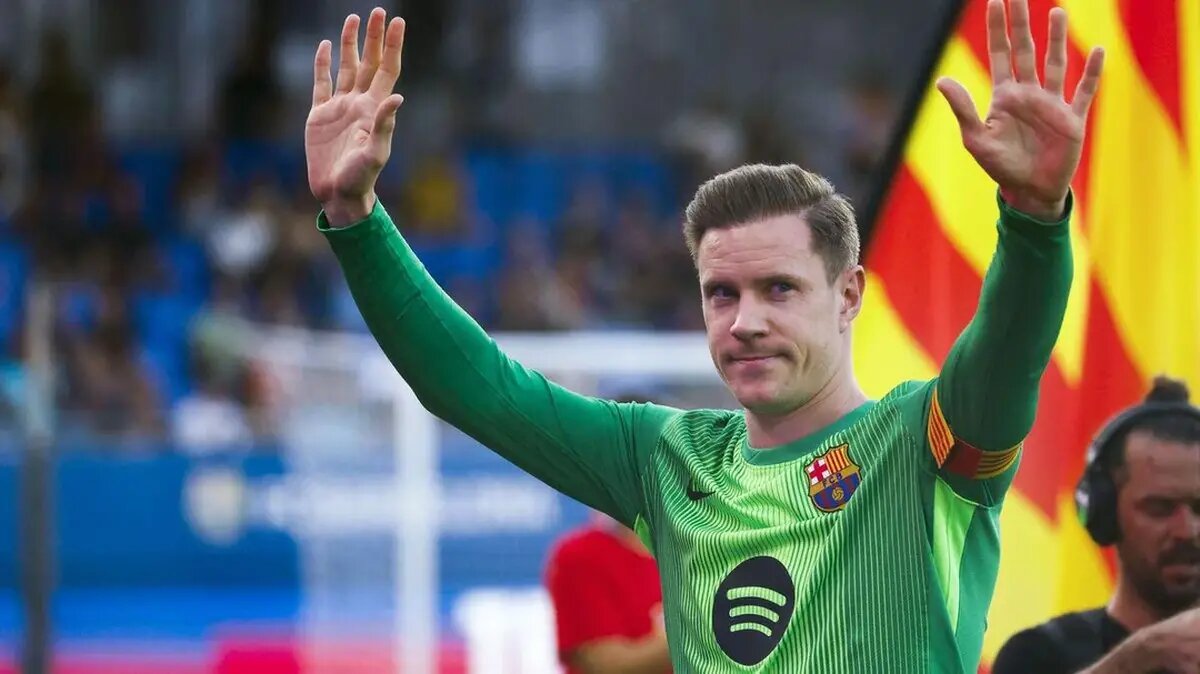 ضربه بزرگ به بارسلونا؛ تراشتگن نیمه‌نهایی سوپرجام را از دست داد