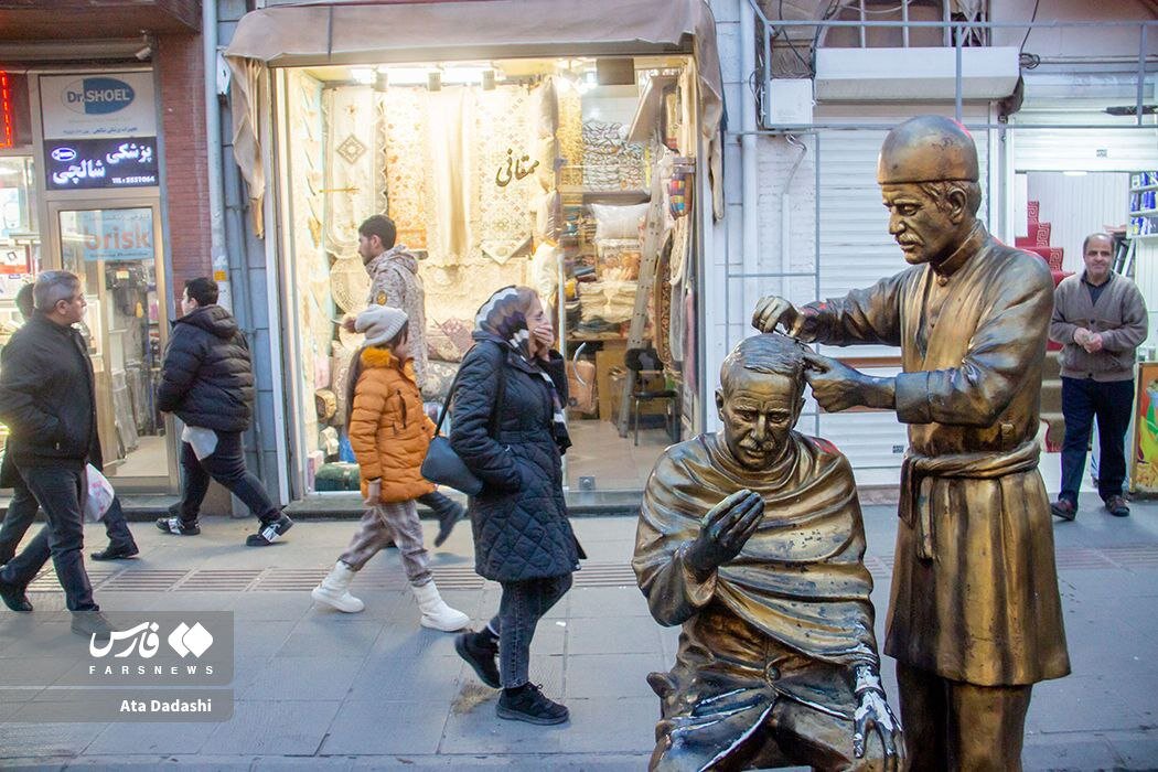 تپش زندگی بازار تاریخی تبریز در سرمای ۱۷ دی