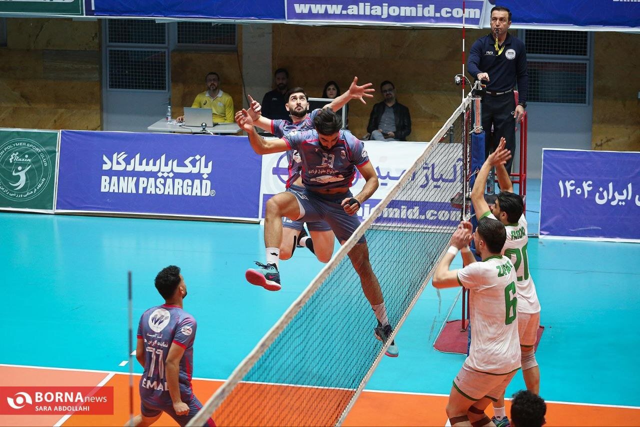 دیدار تیم های والیبال صنعتگران امید - پاس گرگان