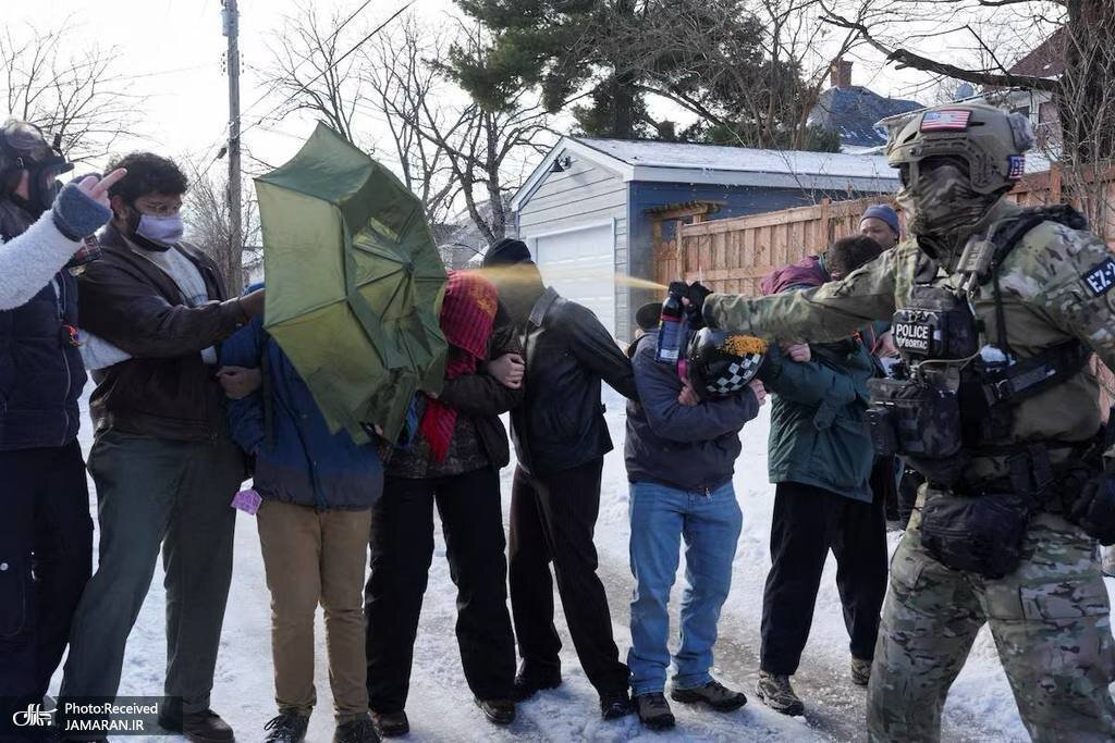 اعتراضات در آمریکا پس از قتل مادر آمریکایی توسط ماموران امنیتی