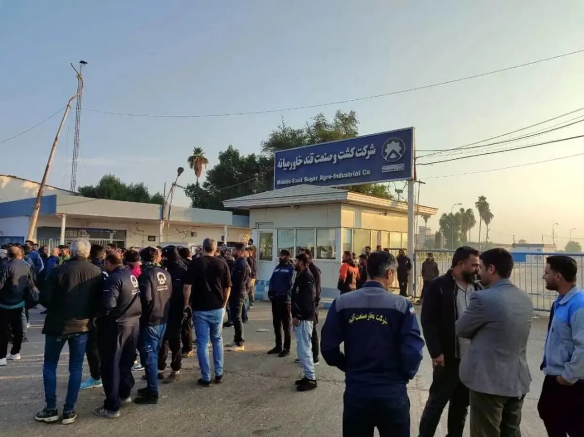 کارگران قند خاورمیانه شوش از پرداختها و پیگیری مطالبات خود خبر دادند