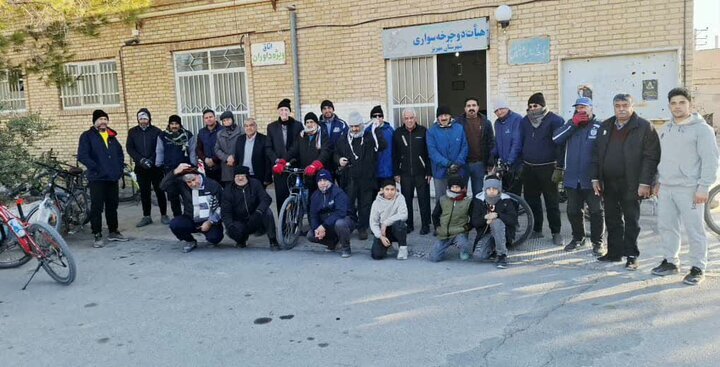 چرخ‌ها به حرکت درآمد؛ بازگشایی هیئت دوچرخه‌سواری مهریز پس از ماه‌ها