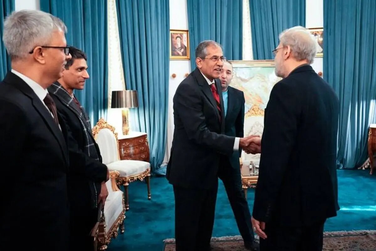 دیدار مقام امنیتی هند با لاریجانی