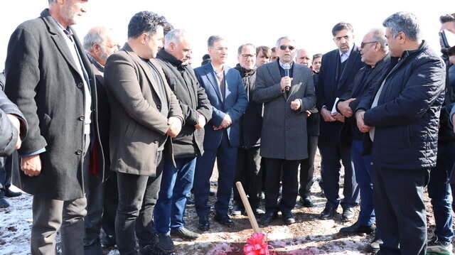 آیین کلنگزنی پروژه آبرسانی به روستای گرجان اردبیل برگزار شد