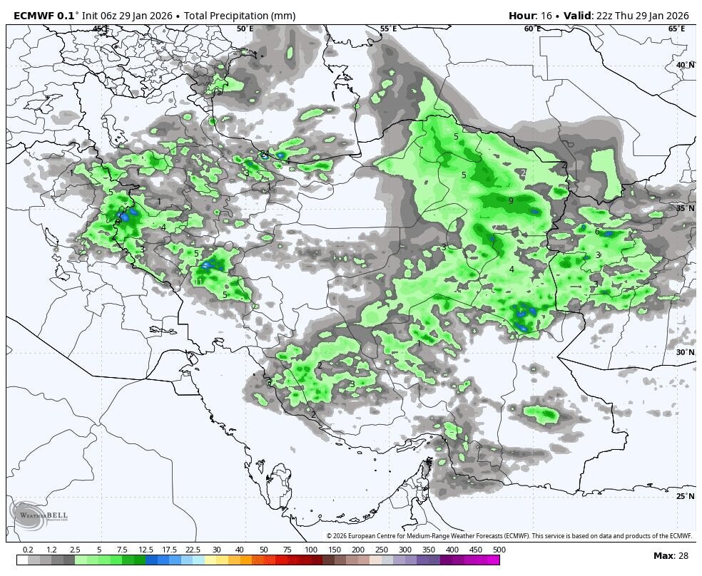این کولاک است در راه ایران + نقشه | یخبندان و برف سنگین در این مناطق