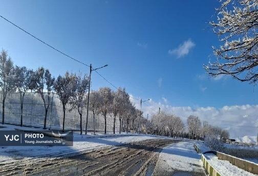 چشم‌انداز‌های برفی امروز ازنا + تصاویر