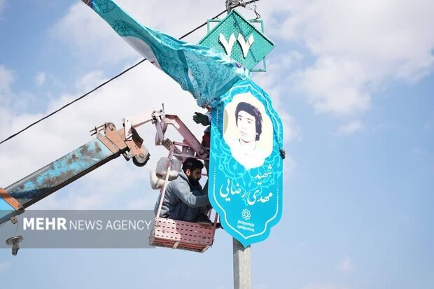 تمثال شهدای با نام « مهدی» در مسیر زائران نیمهشعبان قم نصب میشود