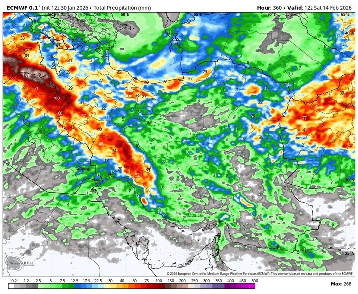 هشدار بارش برف و باران؛ ورود سامانه بارشی جدید به کشور از روز سهشنبه