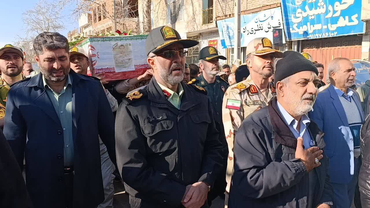 وداع با شکوه مردم کلاله با سرهنگ دوم هادی سدیذی + عکس