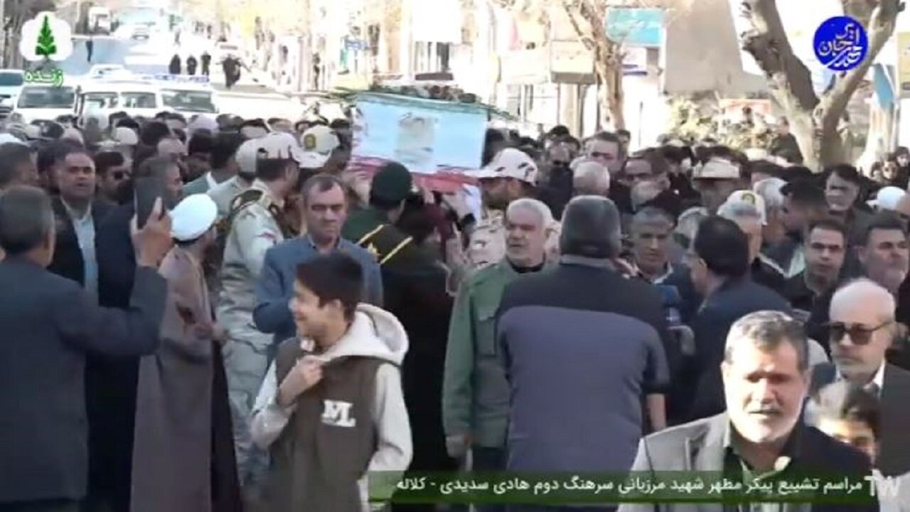 تشییع پیکر آلاله پرپر در کلاله؛ شهید امنیت از دیار گلستان