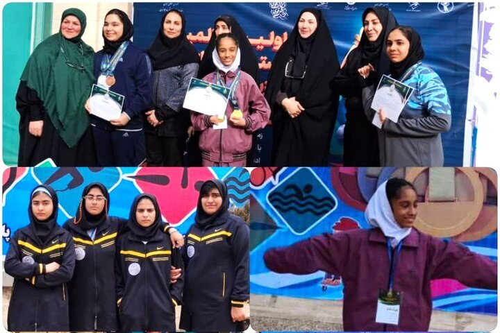 کسب ۲ مدال طلا توسط دختران شناگر سیستان و بلوچستان