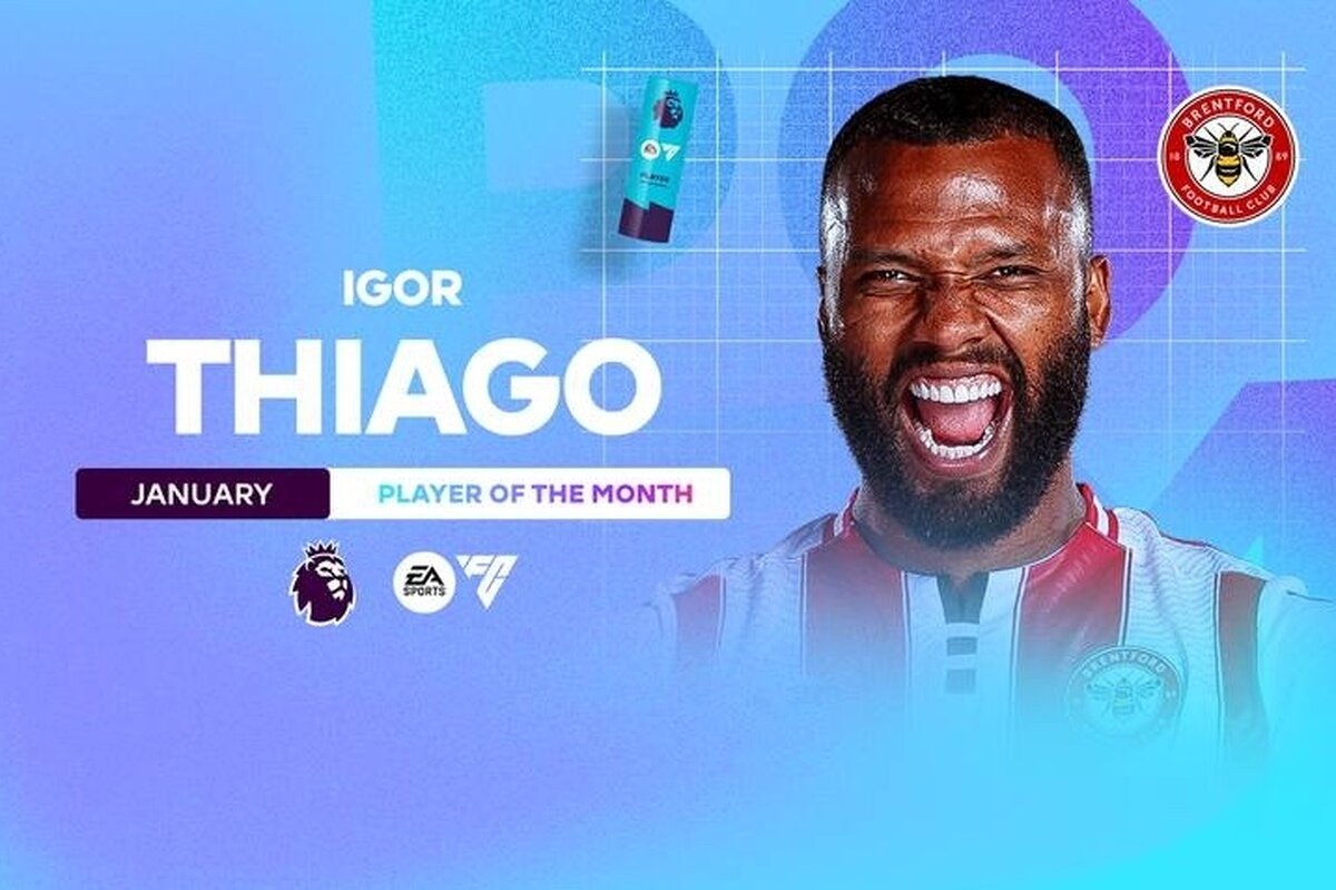 ستاره برنتفورد بهترین بازیکن ماه لیگ برتر انگلیس شد