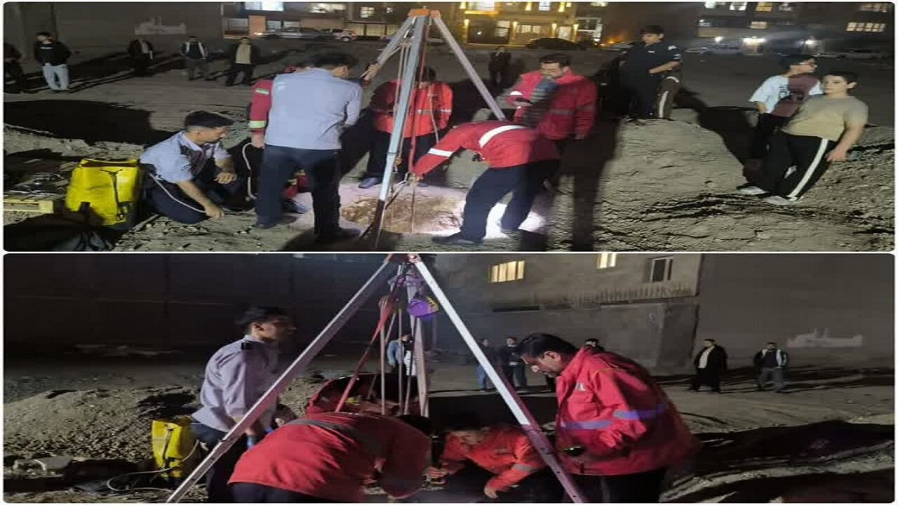 نجات معجزهآسای نوجوان ۱۳ ساله از عمق چاه ۱۵ متری در قم