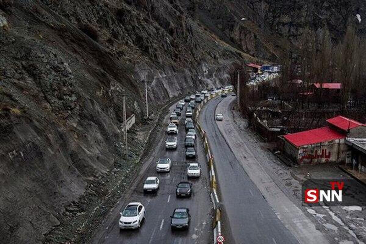 مسدود شدن موقت محور کرج چالوس تا ۱۸ اسفند