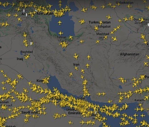 صدور اطلاعیه فوری هوانوردی (نوتام) در ایران صحت دارد؟ | وضعیت  پروازها در آسمان ایران + نقشه