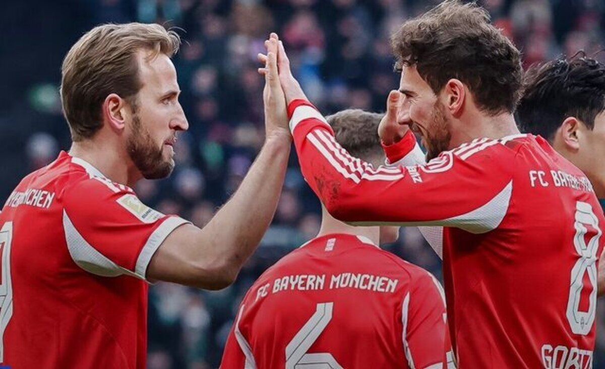 آتش‌بازی در مونیخ/ درخشش خیره‌کننده هری کین در شب پیروزی بایرن