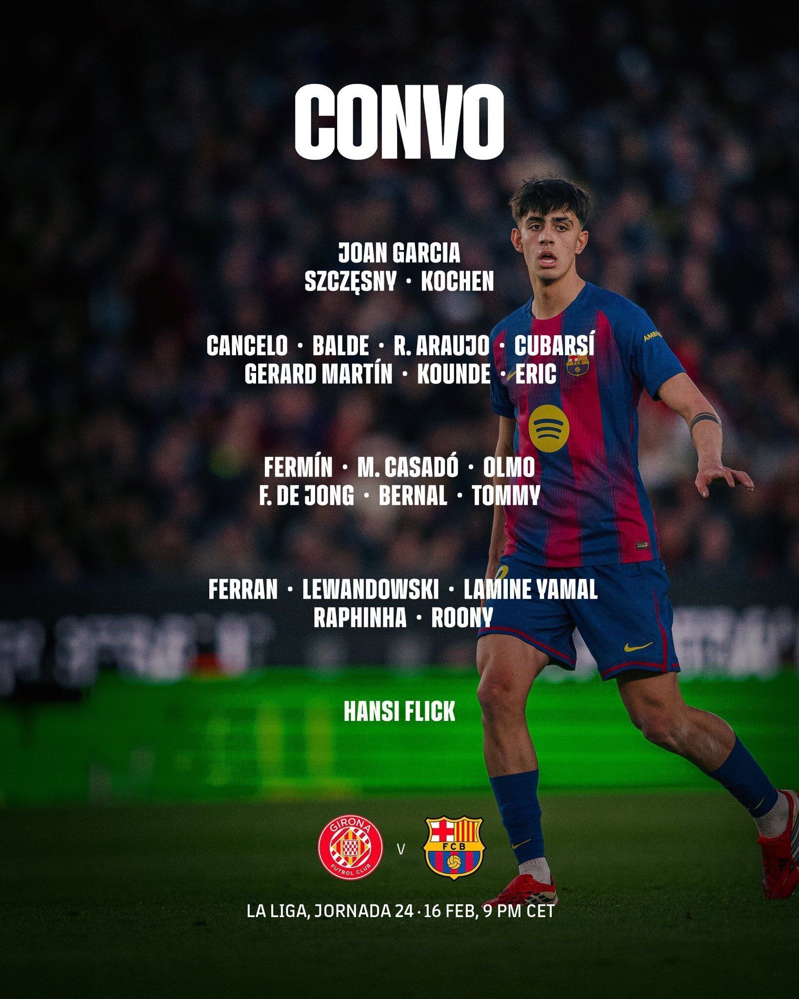 اعلام لیست بارسلونا برای بازی امشب مقابل خیرونا با بازگشت یک مصدوم بزرگ!