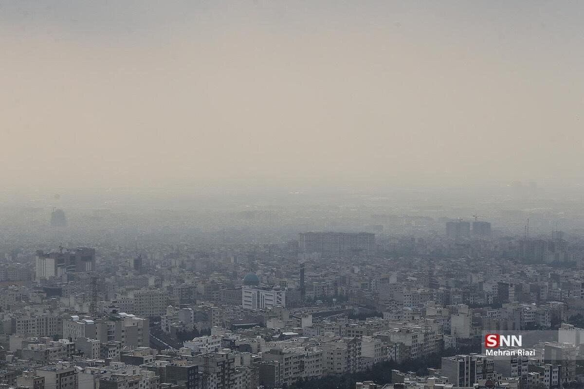 افزایش نسبی دما و آلودگی هوا در تهران