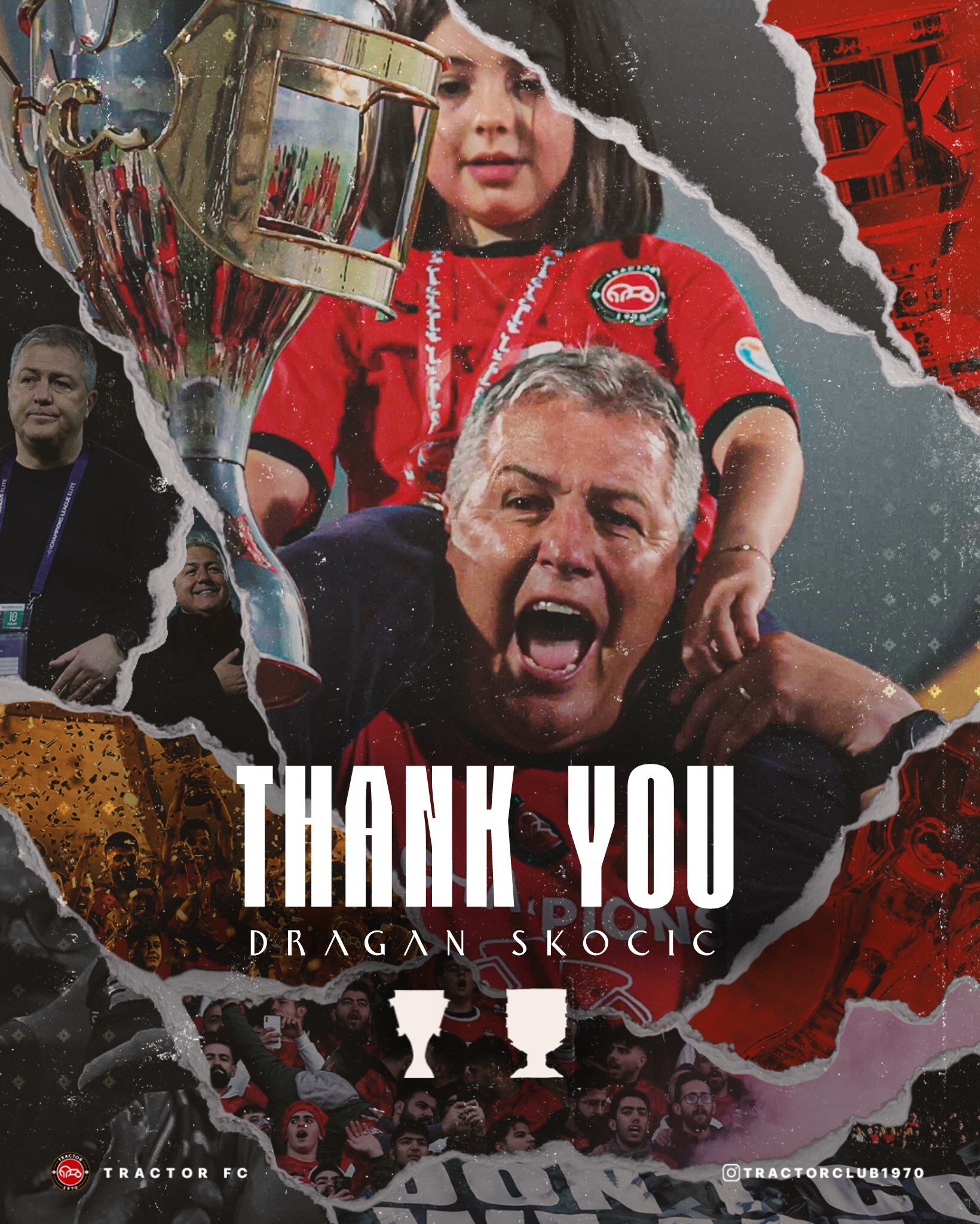 قدردانی تراکتور از اسکوچیچ با عکس خاص