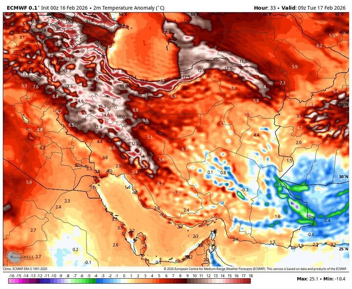 فعالیت سامانههای بارشی فعلا تمام شد؛ ورود موج هوای گرم به کشور