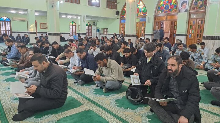 مراسم چهلم شهدای حوادث تروریستی دیماه در همدان برگزار شد