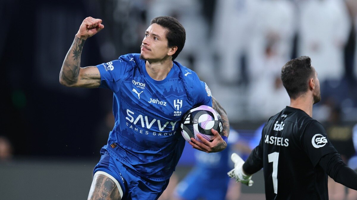 الهلال عربستان ۲ _۱ الوحده امارات / دبل نونیز آبیها را در صدر ماندگار کرد