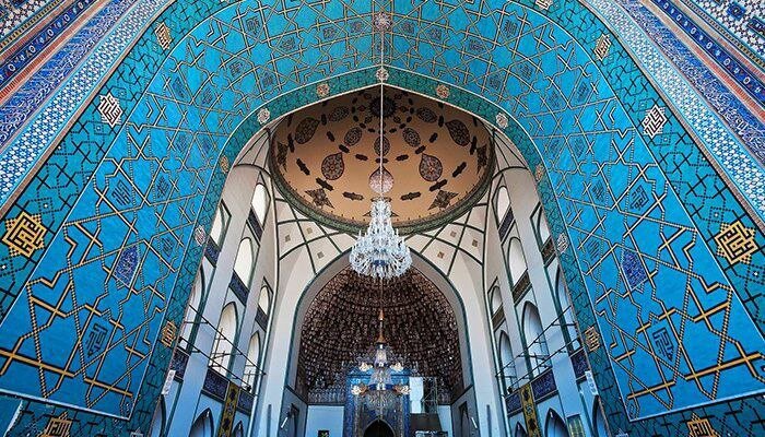 غبارروبی مسجد گوهرشاد حرم مطهر رضوی