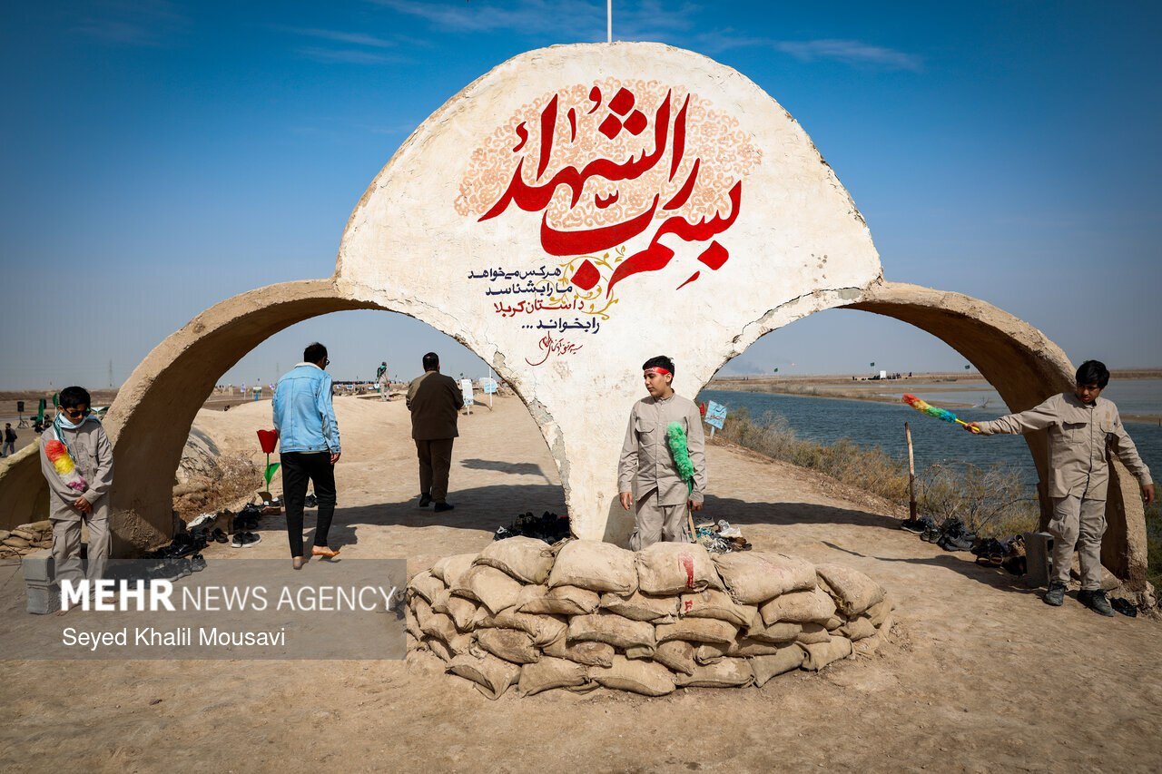 راهیان نور در یادمان شهدای طلائیه
