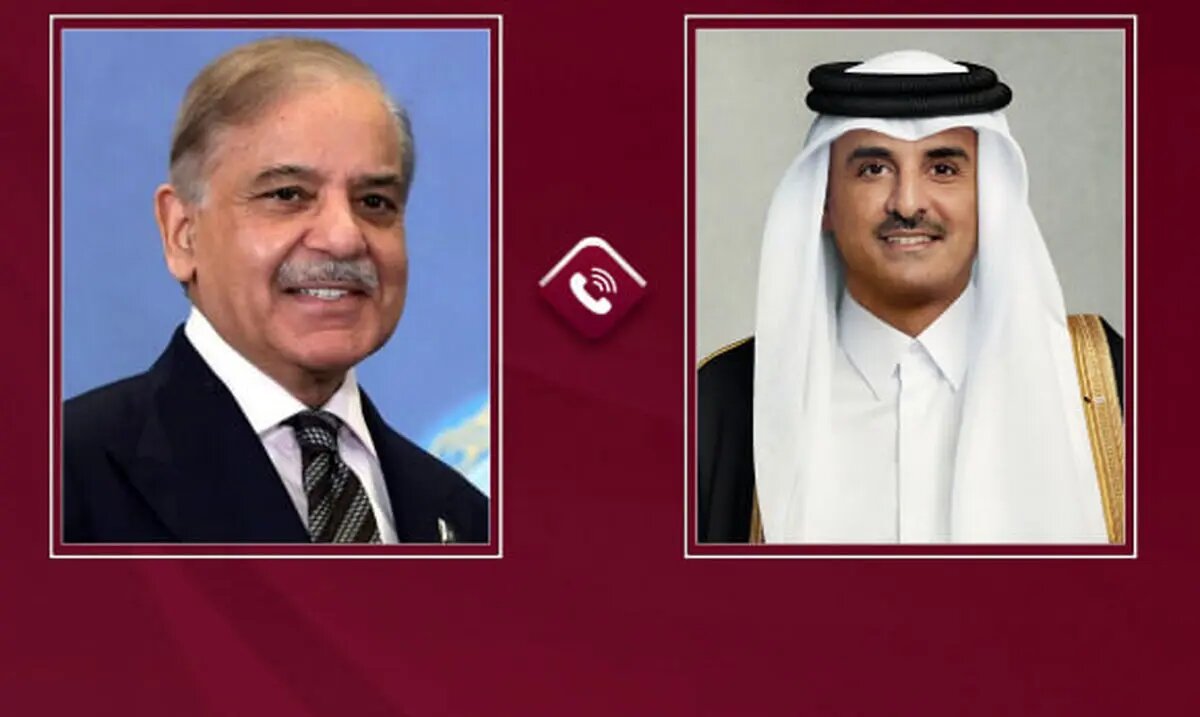 گفتوگوی تلفنی شهباز شریف و امیر قطر