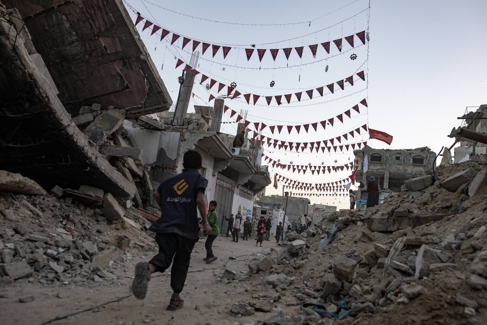 استقبال ساکنان نوار غزه از ماه مبارک رمضان+ تصاویر