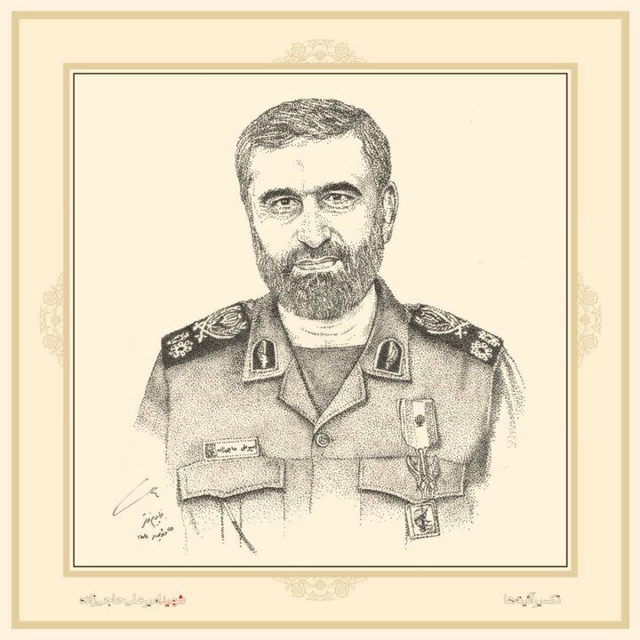 نقاشی که زندگی رهبر را نقطه‌به‌نقطه تصویر کرد