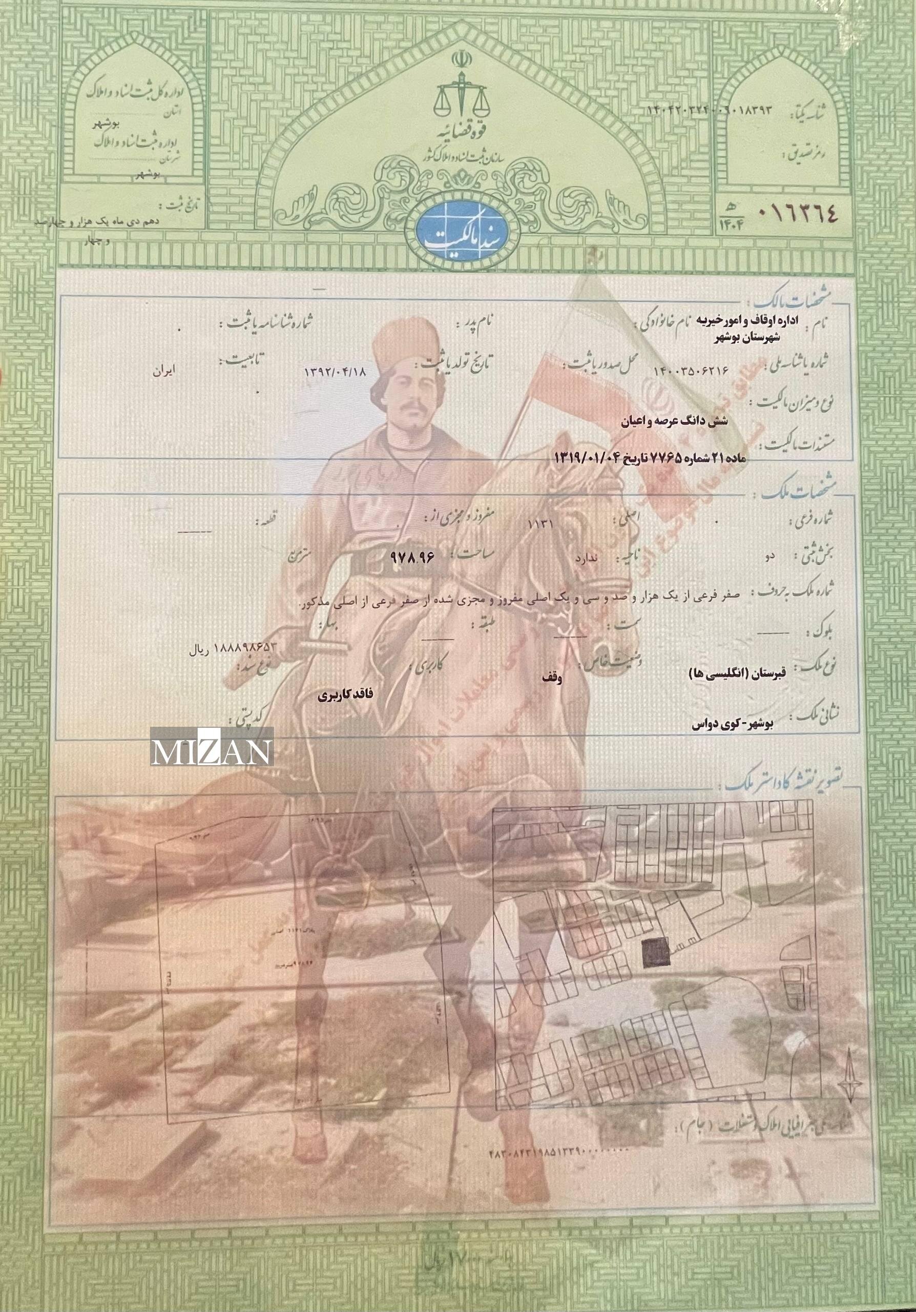 ۸۲ درصد رقبات موقوفه سنددار شد/ احراز اصالت مالکیت واقف خط قرمز صدور اسناد وقفی است