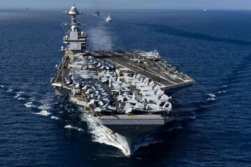 اولین واکنش آمریکایی‌ها به سخنان رهبر انقلاب درباره غرق کردن ناو | ادعا در خصوص موشک‌هایی که ایران شلیک می‌کند