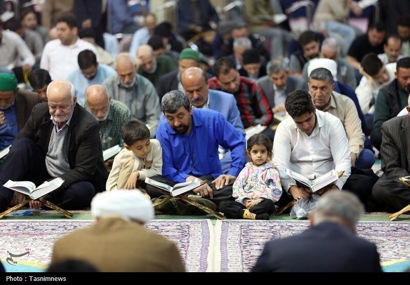 آیین ترتیل خوانی قرآن کریم در حرم مطهر حضرت معصومه (س)