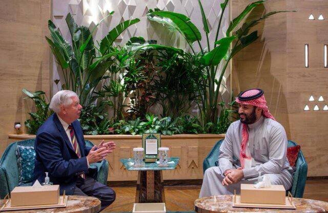 دیدار سناتور لیندسی گراهام با بن سلمان + عکس